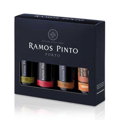 Ramos Pinto giftbox,  Ramos-Pinto Sæt med 4 x 9 cl. portvin